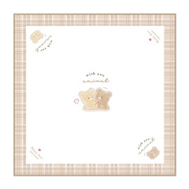 Kamio Japan Lunch Cloth Lunch With You ANIMAL Girls Medium