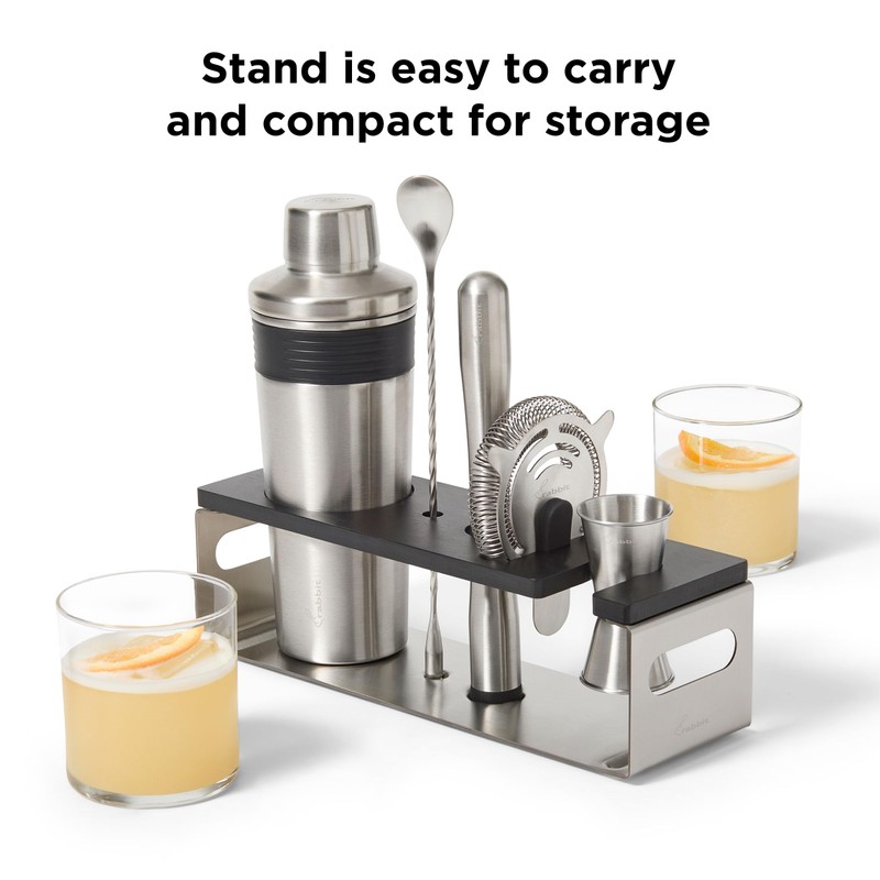 Rabbit Classic Bar Tool Set – 6-Piece Stainless Steel Cocktail