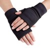 Afindern Fingerless Gloves, Indoor Work Gloves, Smartphone Compatible, Solid, S/L,