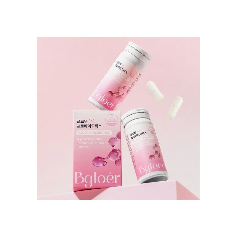 비글로어 Glow W Probiotics Women's Vaginal Health Lactobacillus 60 Capsules