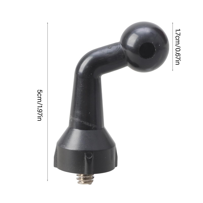 Bcious Universals 17mm Ball Elbow Adapter with 1/4 Male Screw
