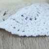 kilofly Small Crochet Cotton Lace Coasters Doilies Pack Set, 4pc,