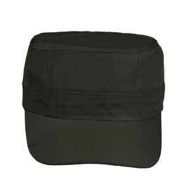 Men's Mesh Military Cadet Hat Army Flat Top Quick Dry Lightweight Adjustable Summer Cap (US, Alpha, One Size, Olive)