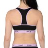 Everlast Womens Casual Sports Bra, COM C: Purple, Black, Large