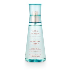 Good Chemistry Unknown Legend Body Mist 5 fl oz - Light, Woody Spray with Eucalyptus, Violet Leaf, & Charcoal Santal - Warm, Clean & Vegan