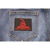 Don't Tread On Me Gadsden Flag Red Over Black Patch