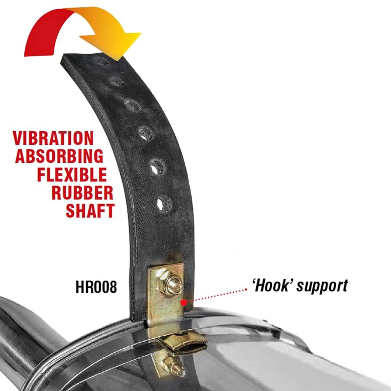 E-TECH Heavy Duty Exhaust Mount - Steel Hook with Flexible