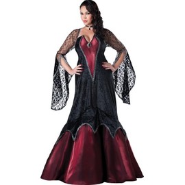 InCharacter Costumes Women's Plus-Size Midnight Vampires, Black/Red, XX-Large