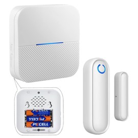 YisTech Caregiver Pager Portable Door Alarms for Dementia Patients, Door Open Chime Alert Kit for Kids Safety/Home/Store/Business (1 Sensor 1 Portable Receiver)