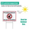 Goodvia Privatgrundstück Kein Hundeklo Sign, 32 x 24 cm, Hartschaumplatte