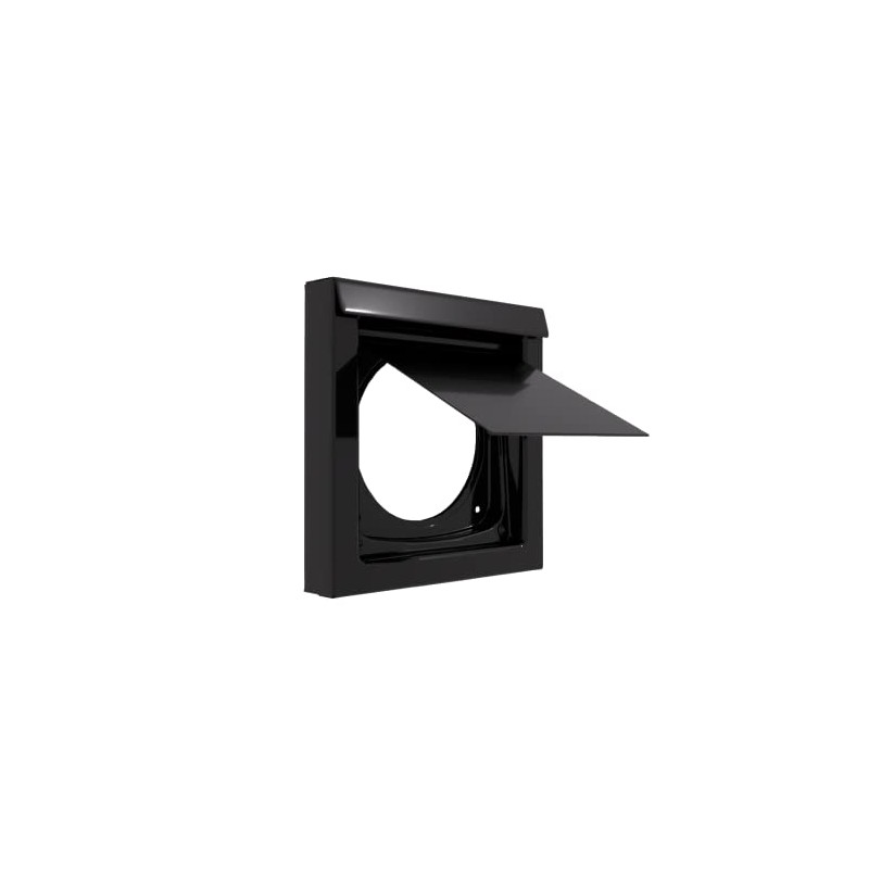 InOvate Dryer Wall Vent (No Collar) (Black)