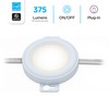 Enbrighten Linkable Plug-in Puck Lights, 3 Pucks, Under Cabinet Lighting