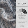 Elrene Home Fashions Vittoria Paisley Floral Printed Blackout Window Curtain
