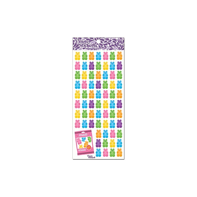 Mini Gummy Bear Violette Stickers
