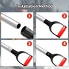 Heyiarbeit Shovel D Grip Handle, 1-1/4" Inner Diameter 32mm PVC