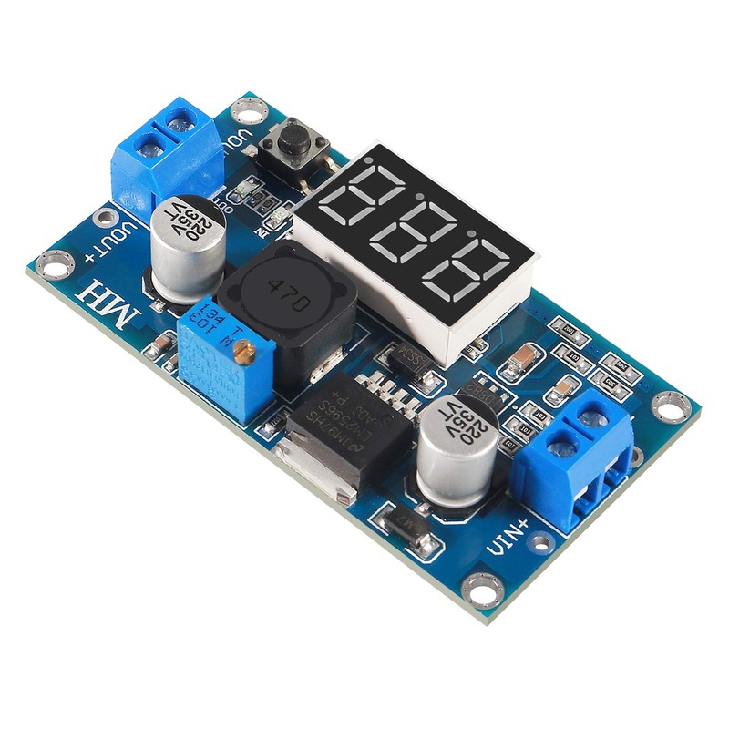 5Pcs LM2596S DC-DC LM2596 with LED Display Voltmeter Buck Converter