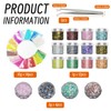 DERJDISF Glitter - 31 Pieces Nail Arts Cosmetic Glitter Set,