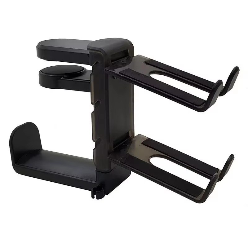 2-in-1 Headphone and Controller Holder for Gaming Desks – Rotating