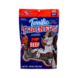 Chasing Our Tails Terrific Trainers Dog Treats - Single Source Protein & Natural Ingredient Training Treats - Dog and Puppy Essentials - Beef - 10oz