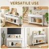 Entryway Table with 2 Fluted Drawers and Shelf Modern Sofa
