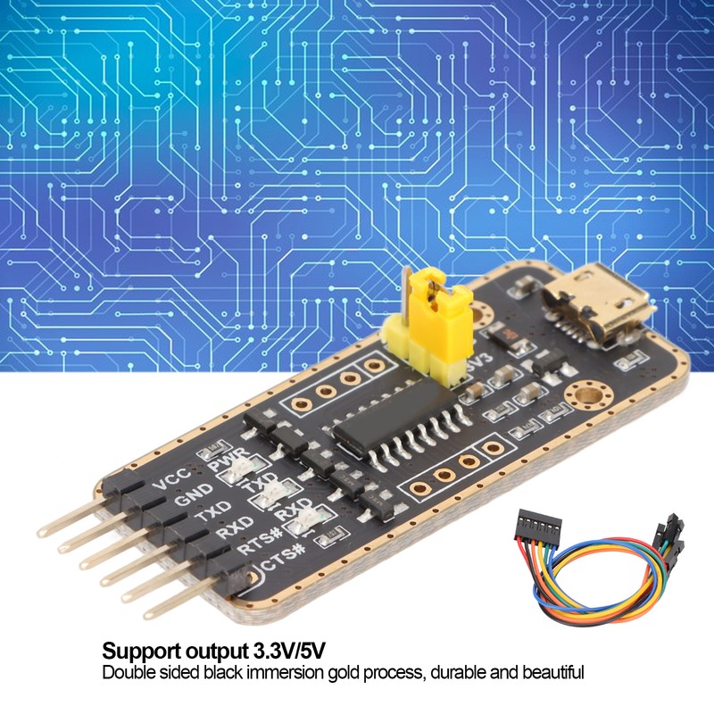 Serial Communication Module Anti Static CH343G Chip Micro USB to