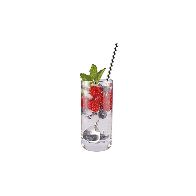 Cilio Cocktail Spoons with Straw Set of 6