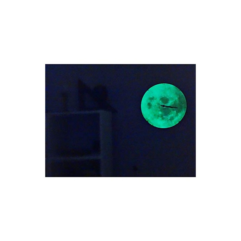 ETL Radio Controlled Phosphorescent Moon Clock 30 cm