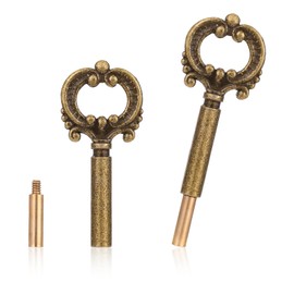 KALIONE 2 Pack Lamp Turn Knob Lamp Turn On/Off Switch Knobs Replacement Lamp Switch Knob with Extensions, Lamp Switch Replacement Lamp Socket Key Switch Turn Knobs for Lamp Socket (Bronze)