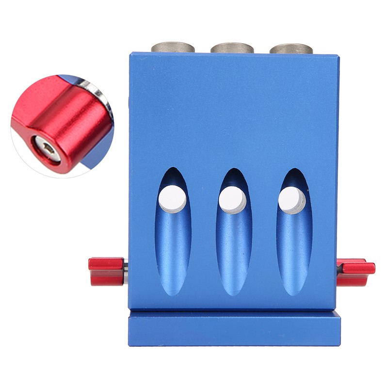 Pocket Hole Drilling Kit Woodworking Oblique Drill Guide Set Positioner