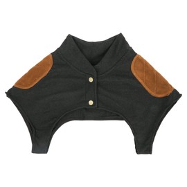MilyaDE Imitation Cashmere Velvet Shoulder Warmer Back Warmer Shoulder Pad Elastic Shoulder Joint Support Dark Grey XL
