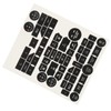 Car Interior Button Repair Decal Set Door Lock Button Decals