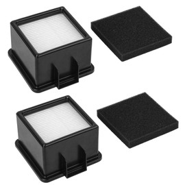 F43 Filter/Hepa Filter Replacement Dirt Devil Filter UD20005 UD20010 Easy Lite Cyclonic Quick Vac For Dirt Devil Vacuum Filter 2PY1105000 1PY1106000 f43 Filter and Foam Filter - 2 Pack