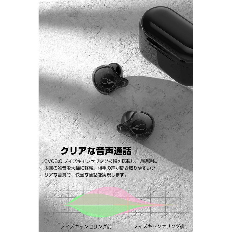 SABBAT X12 Ultra Wireless Earbuds Bluetooth 5.2 In-Ear Noise Cancelling