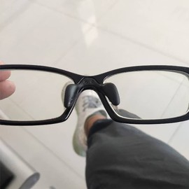 Beavorty 3 Piezas de Gafas Nasal Almohadillas de Silicona Marco de Lente de Silicona Almohadilla Del Puente de La Nariz Soporte de Reemplazo de Lutas Anti- Caza Herramienta de Fijación para