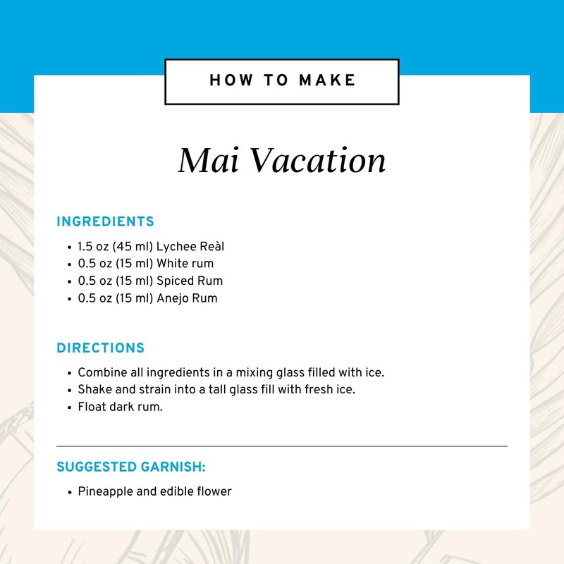 Lychee Reàl Infused Exotics, Lychee Fruit Puree Infused Syrup, 16.9