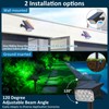 T-SUNUS Solar Garden Spotlight, Solar Lights for Outdoors, IP65 Waterproof,