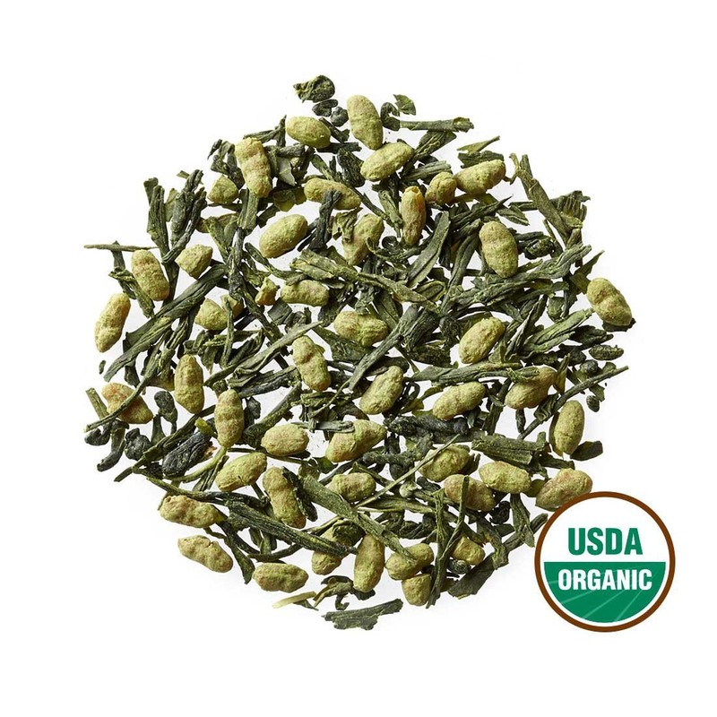 Golden Moon Tea Organic Genmaicha Matcha Green Tea - Loose