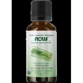 Now Essential Oils Lemongrass Oil (Organic) - 30ml