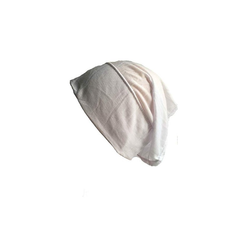 New Under Hijab Scarf Tube Stretchable Bonnet Cap (White)