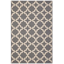 Area Rug Floor, Indoor Outdoor, Moroccan, Rectangular, 4x6, Grey Gray and Beige, Modern, Lounge