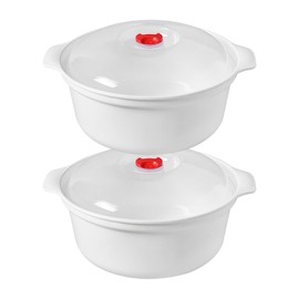 POYIPI 2 PCS Microwave Ramen Bowl with Lid Ramen Cooker Soup Containers Noodles Bowl Microwave Safe Mixing Bowls Microwave Steamer with Handls Microwavable Cookware for Office, College Dorm