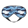Sleep Eye Mask Abstract Blue Sharks and Fish Sleep Mask