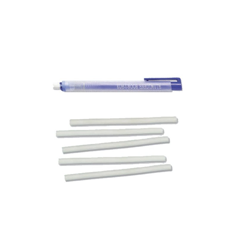 KOH-I-NOOR Rubber 12.5 CM long with 5 Replacement Rubbers-Blue
