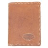 Small Trifold Vertical Designed Genuine Leather Pocket Size Wallet Wild,