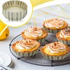 Tessco 16 Pieces Mini Tart Pans with Removable Bottom Nonstick