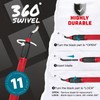 AFA Tooling Pen Deburring Tool, 11 M2 HSS Blades, Red
