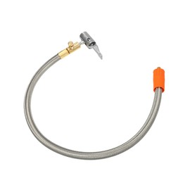 REPAIROCK 1 Pcs 19.7" Flexible Tire Inflator Hose Adapter M6 Thread Size Air Chuck with Hose for Standard Tire Valve Fine Thread with Air Release Valve Auto Replacement Parts