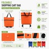 Foldable Shopping Cart with Wheels for Groceries – 2-in-1 Lightweight