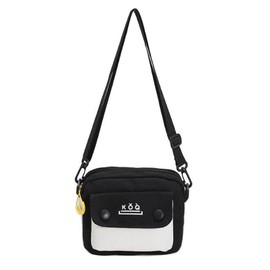 Huimei Women's Shoulder Bag, Crossbody Bag, Crossbody Bag, Nylon, Wallet, Pochette, Small, Pouch, Lightweight, Simple, For Walks, Travels, Outings, Shopping, white