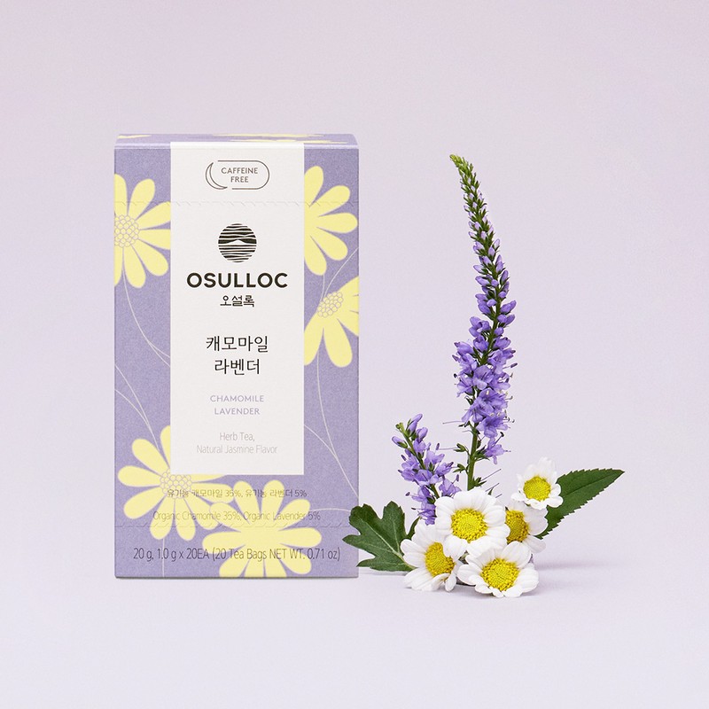 Osulloc [오설록]NEW허브티 20입 (멜로우 민트/캐모마일 라벤더/ 체리 루이보스) (원산지:상세설명참조) [Osulloc]